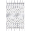 Safavieh Casablanca 4' x 6' Hand Tufted Wool Rug in Ivory and Gray