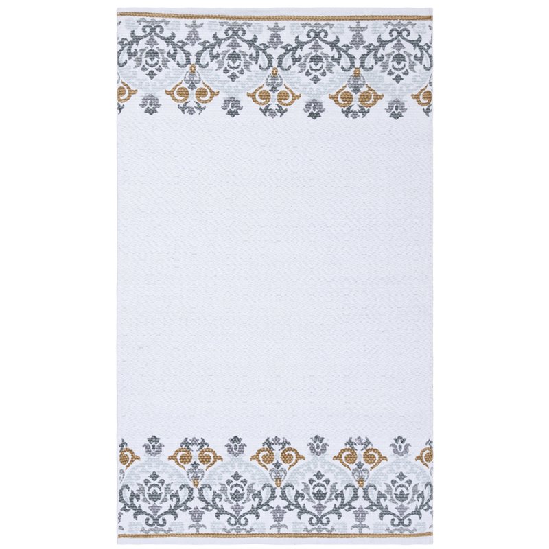 Safavieh Cedar Brook 4' x 6' Hand Loomed Rug in Ivory and Gray
