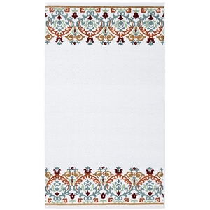 Safavieh Cedar Brook 2'3&quot x 4' Hand Loomed Rug in Ivory and Orange