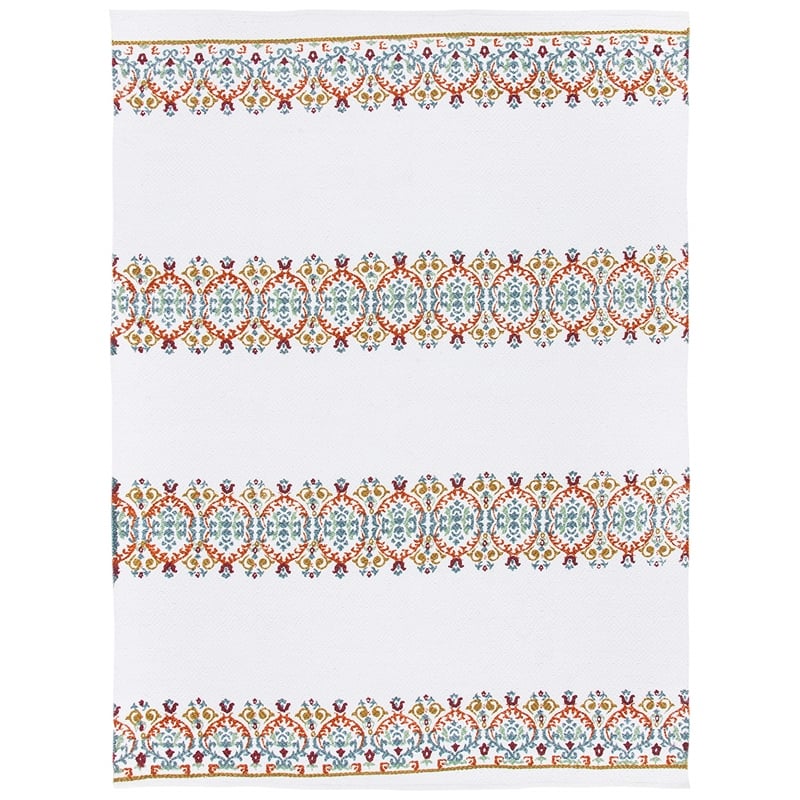Safavieh Cedar Brook 8' x 10' Hand Loomed Rug in Ivory and Orange