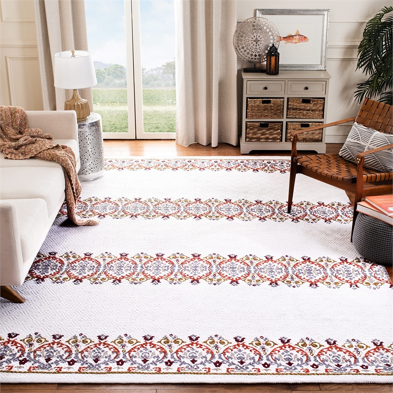 Safavieh Cedar Brook 5' x 8' Hand Loomed Rug in Ivory and Green