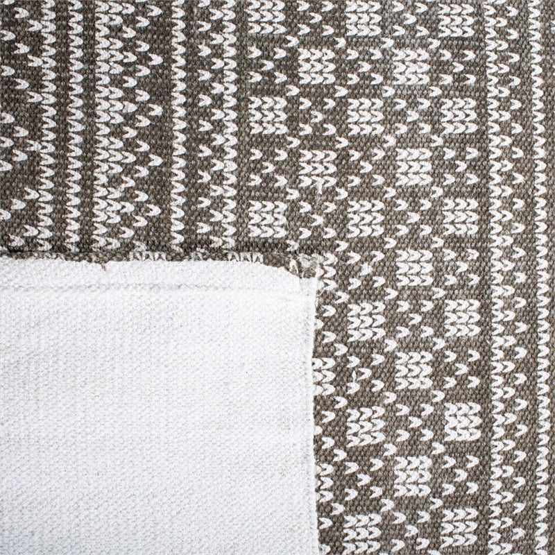 Safavieh Cedar Brook 3' x 5' Hand Loomed Rug in Gray and Ivory