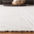 Safavieh Cedar Brook 8' x 10' Hand Loomed Rug in Silver and Ivory