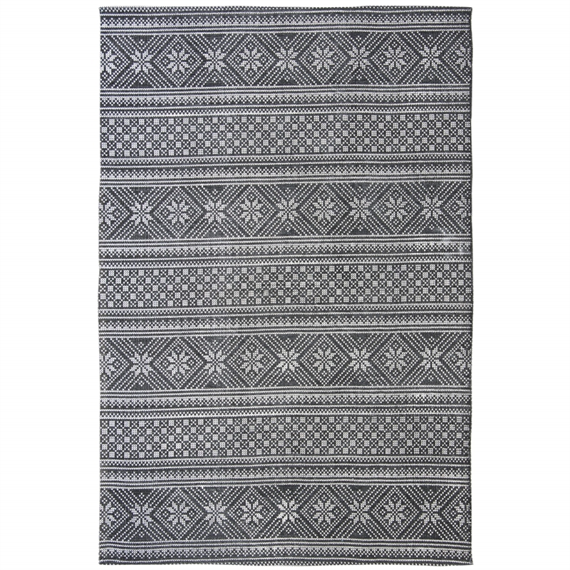 Safavieh Cedar Brook 8' x 10' Hand Loomed Rug in Black and Ivory