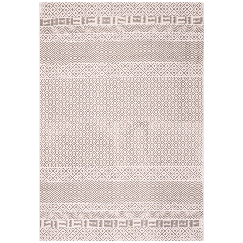 Safavieh Cedar Brook 3' x 5' Hand Loomed Rug in Gray and Ivory