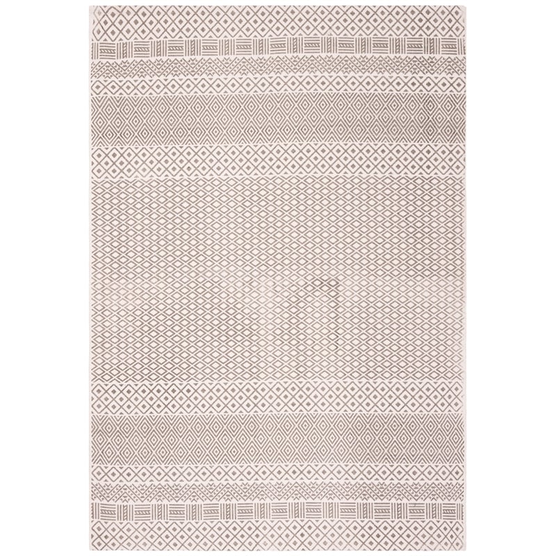 Safavieh Cedar Brook 4' x 6' Hand Loomed Rug in Gray and Ivory