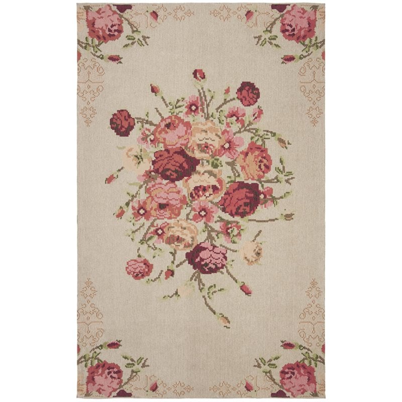 Safavieh Classic Vintage 8' x 10' Rug in Beige and Red