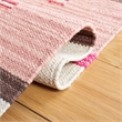 Safavieh Cotton Kilim 8' x 10' Hand Loomed Rug in Red and Ivory