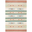 Safavieh Cotton Kilim 4' x 6' Hand Loomed Rug in Brown and Ivory
