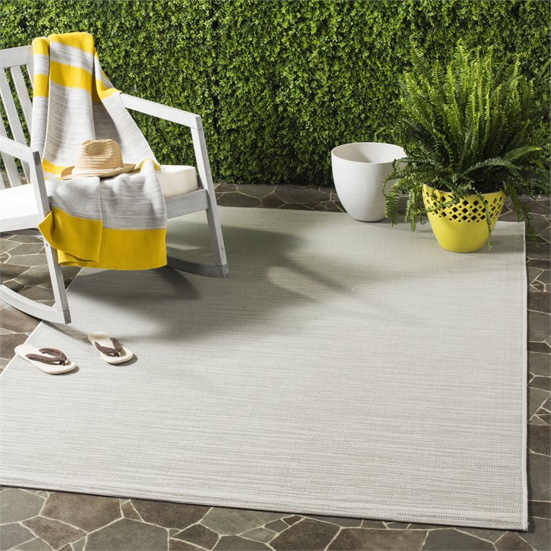 Safavieh Courtyard 9' x 12' Rug in Light Gray