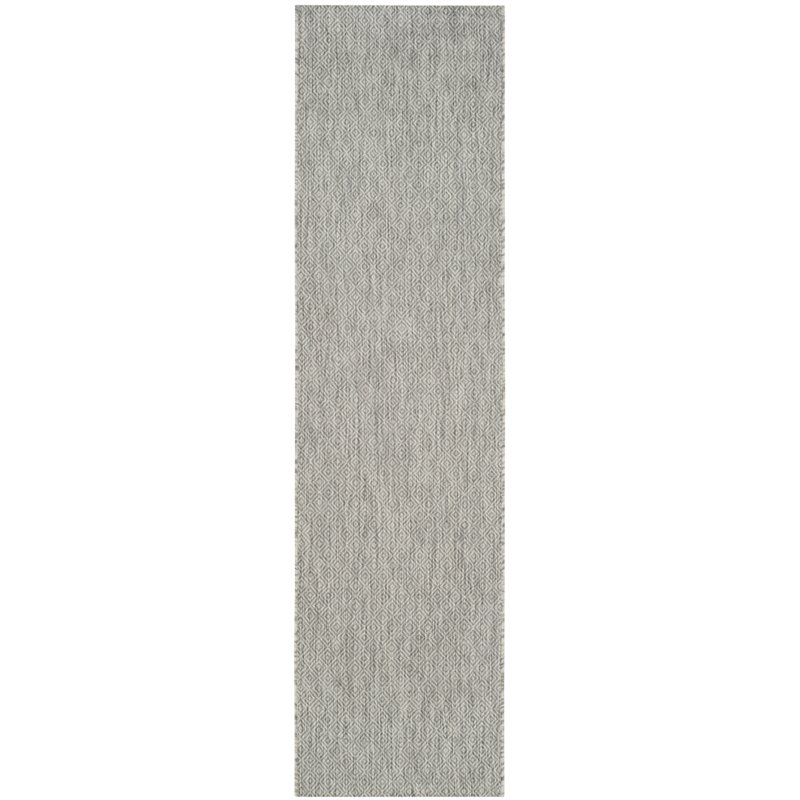 Safavieh Courtyard 2'3" x 10' Runner Rug in Gray eBay