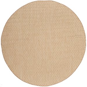 Safavieh Courtyard 5'3&quot Round Rug in Natural and Ivory
