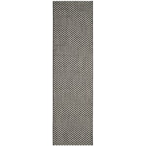 safavieh courtyard rug in black and light gray