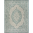 Safavieh Courtyard 9' x 12' Rug in Light Gray and Aqua