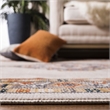 Safavieh Farmhouse 2' x 8' Runner Rug in Orange and Ivory