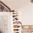 Safavieh Farmhouse 8' x 10' Rug in Orange and Ivory