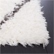 Safavieh Flokati 4' x 6' Rug in Ivory and Dark Gray