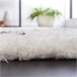 Safavieh Flokati 4' x 6' Rug in Ivory and Dark Gray