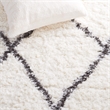 Safavieh Flokati 4' x 6' Rug in Ivory and Dark Gray