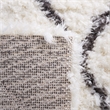 Safavieh Flokati 4' x 6' Rug in Ivory and Dark Gray