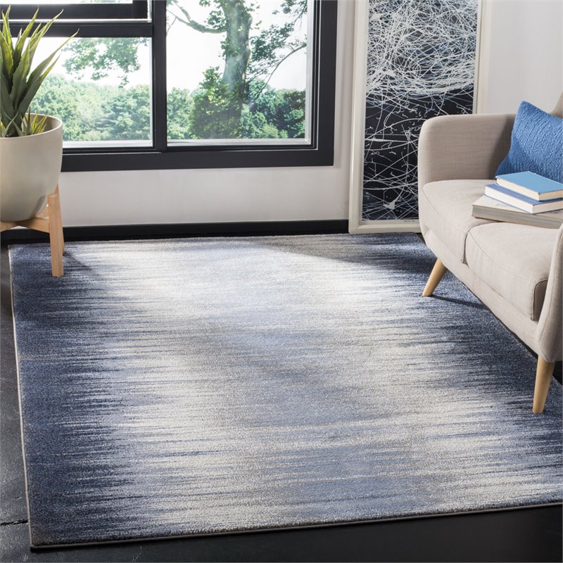 Safavieh Galaxy 4' x 6' Rug in Blue and Navy