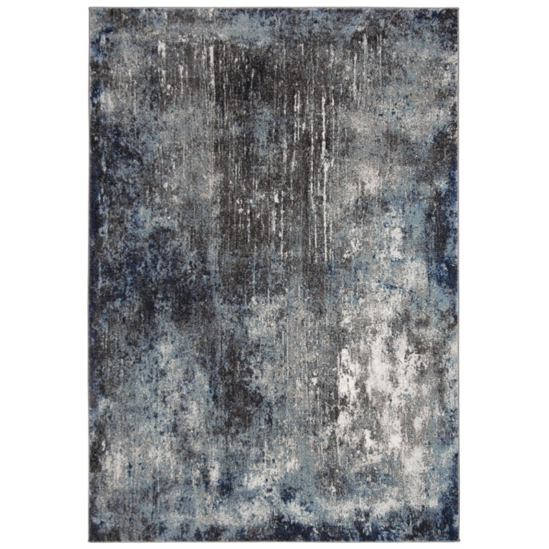 Safavieh Galaxy 4' x 6' Rug in Charcoal and Blue