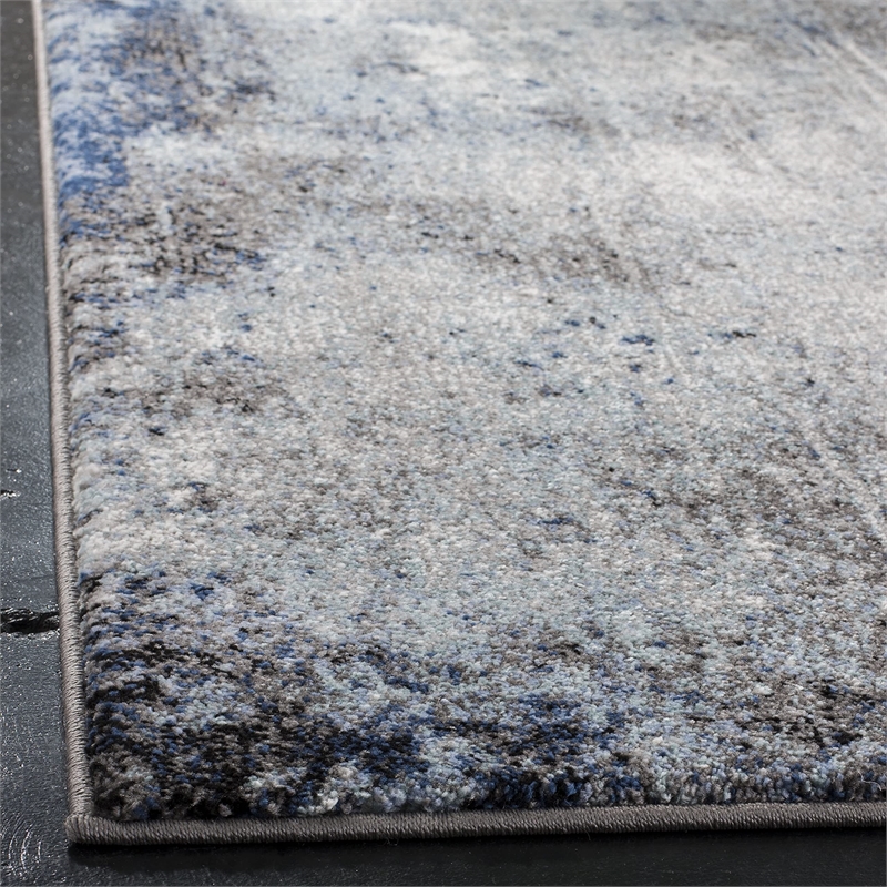 Safavieh Galaxy 4' x 6' Rug in Charcoal and Blue