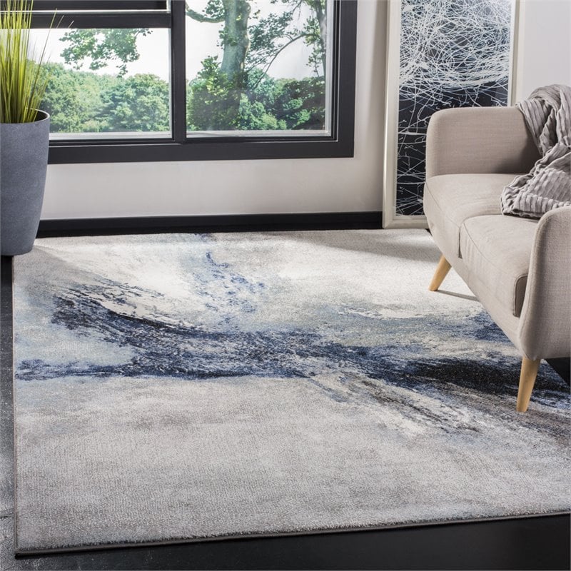 Safavieh Galaxy 9' x 12' Rug in Blue and Gray