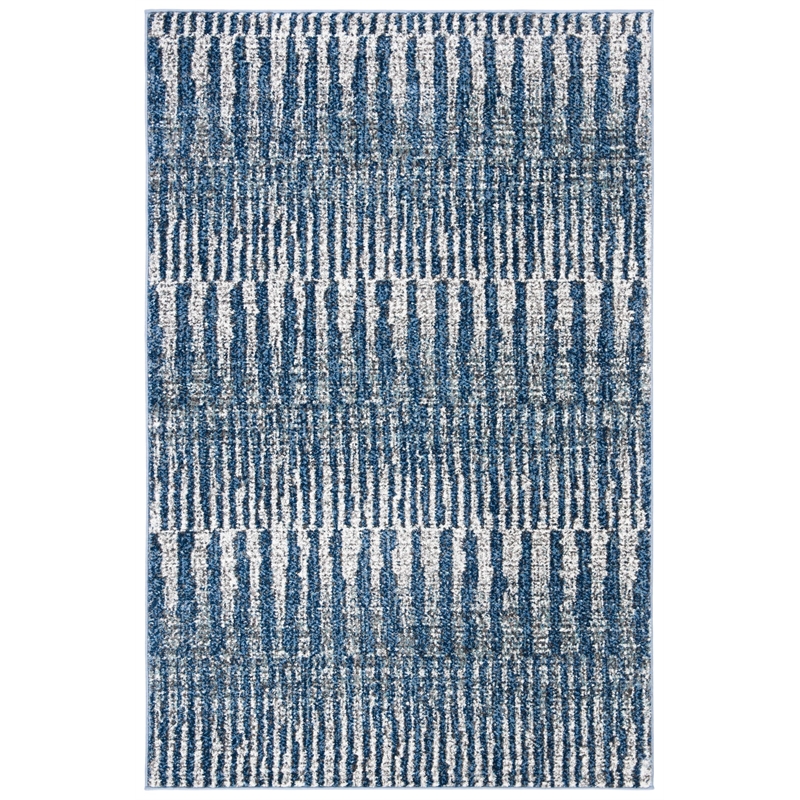 Safavieh Galaxy 4' x 6' Rug in Navy and Light Gray