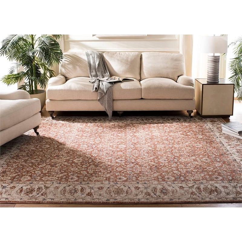 Safavieh Heirloom 8' x 10' Rug in Ivory and Blue