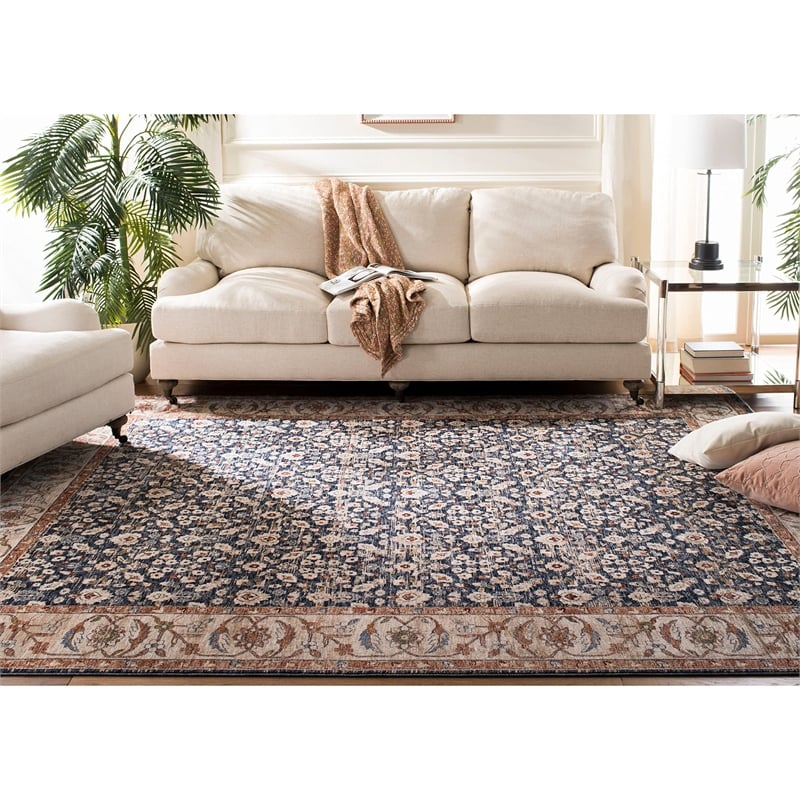 Safavieh Heirloom 8' x 10' Rug in Ivory and Blue