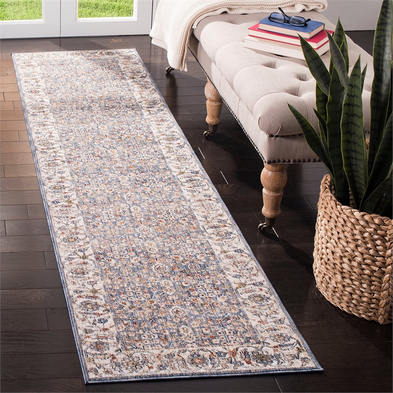 Safavieh Heirloom 9' x 12' Rug in Ivory and Blue