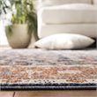 Safavieh Heirloom 2' x 8' Runner Rug in Navy and Beige