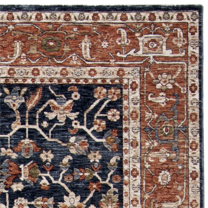 Safavieh Heirloom 3' x 5' Rug in Navy and Beige