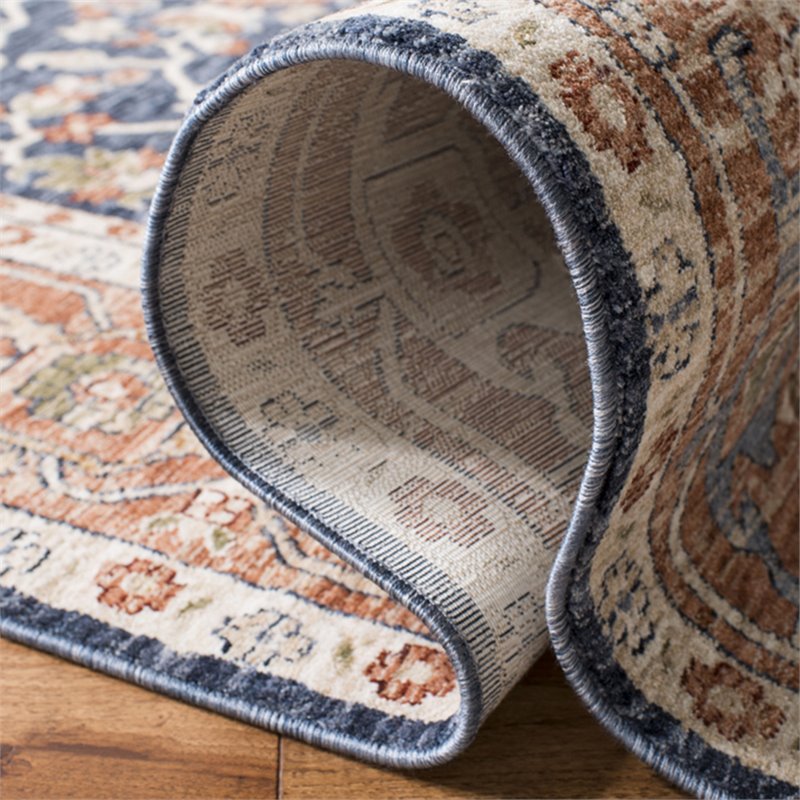 Safavieh Heirloom 4' x 6' Rug in Navy and Beige