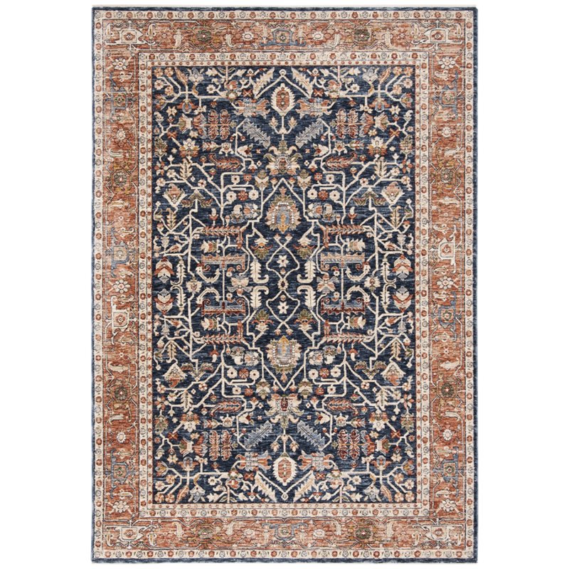 Safavieh Heirloom 4' x 6' Rug in Navy and Beige