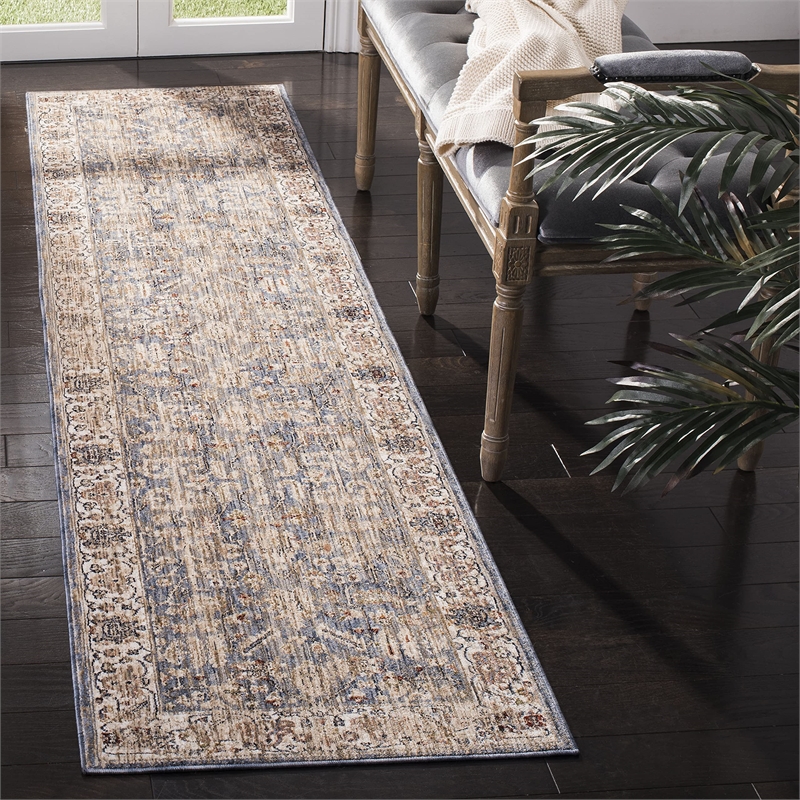 Safavieh Heirloom 3' x 5' Rug in Light Blue and Beige