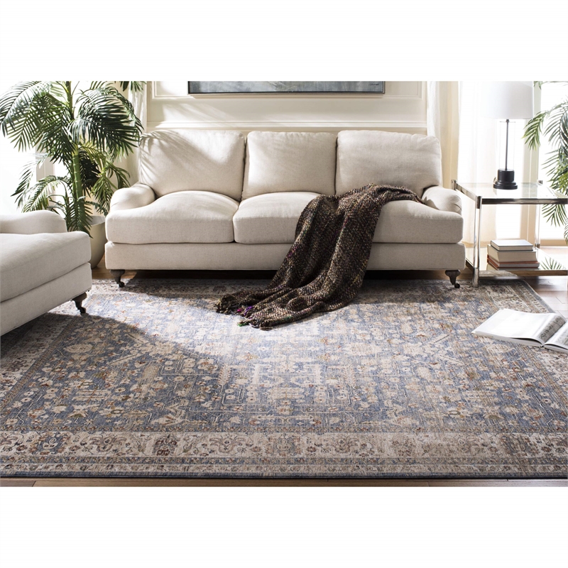 Safavieh Heirloom 8' x 10' Rug in Light Blue and Beige