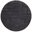 Safavieh Himalaya 6' Round Hand Tufted Wool Rug in Black