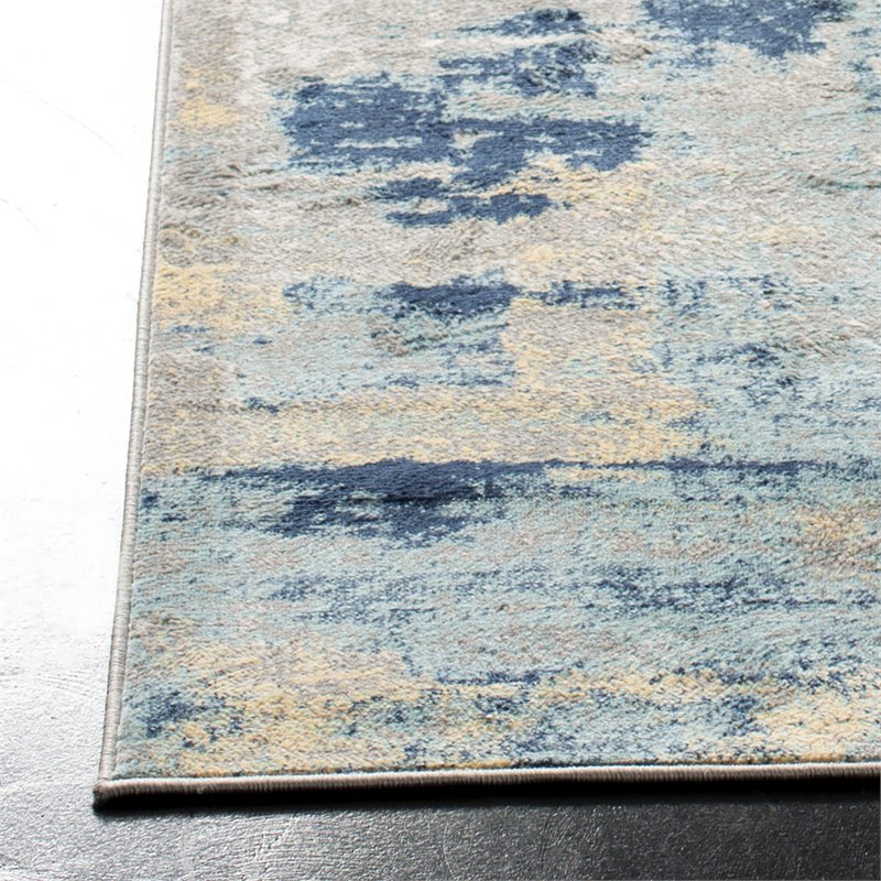 Safavieh Jasper 2' x 8' Runner Rug in Gray and Blue