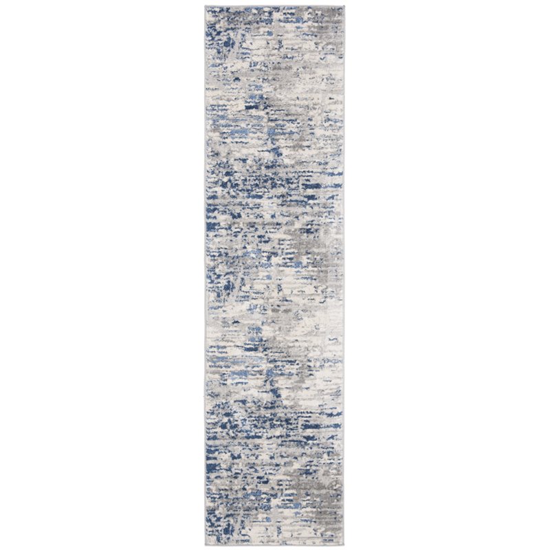 Safavieh Jasper 2' x 8' Runner Rug in Gray and Blue