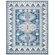 Safavieh Kazak 100 8' X 10' Power Loomed Rug in Blue / Cream