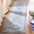 Safavieh Kazak 2' x 8' Runner Rug in Blue and Ivory