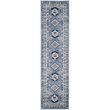Safavieh Kazak 2' x 8' Runner Rug in Blue and Ivory
