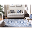 Safavieh Kazak 9' x 12' Rug in Blue and Ivory