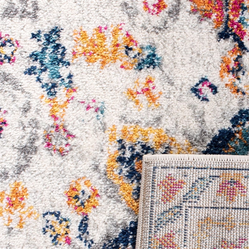 Safavieh Madison 9' x 12' Rug in Fuchsia and Ivory