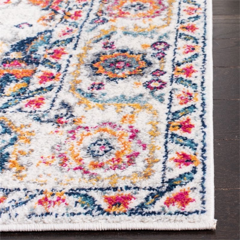 Safavieh Madison 9' x 12' Rug in Fuchsia and Ivory