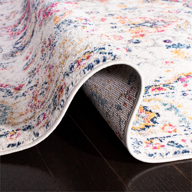 Safavieh Madison 9' x 12' Rug in Fuchsia and Ivory