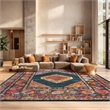 Safavieh Madison 10' x 14' Rug in Blue and Fuchsia