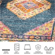 Safavieh Madison 10' x 14' Rug in Blue and Fuchsia